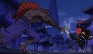 Page One and Sanji fight as seen in the One Piece anime (Image via Toei Animation)